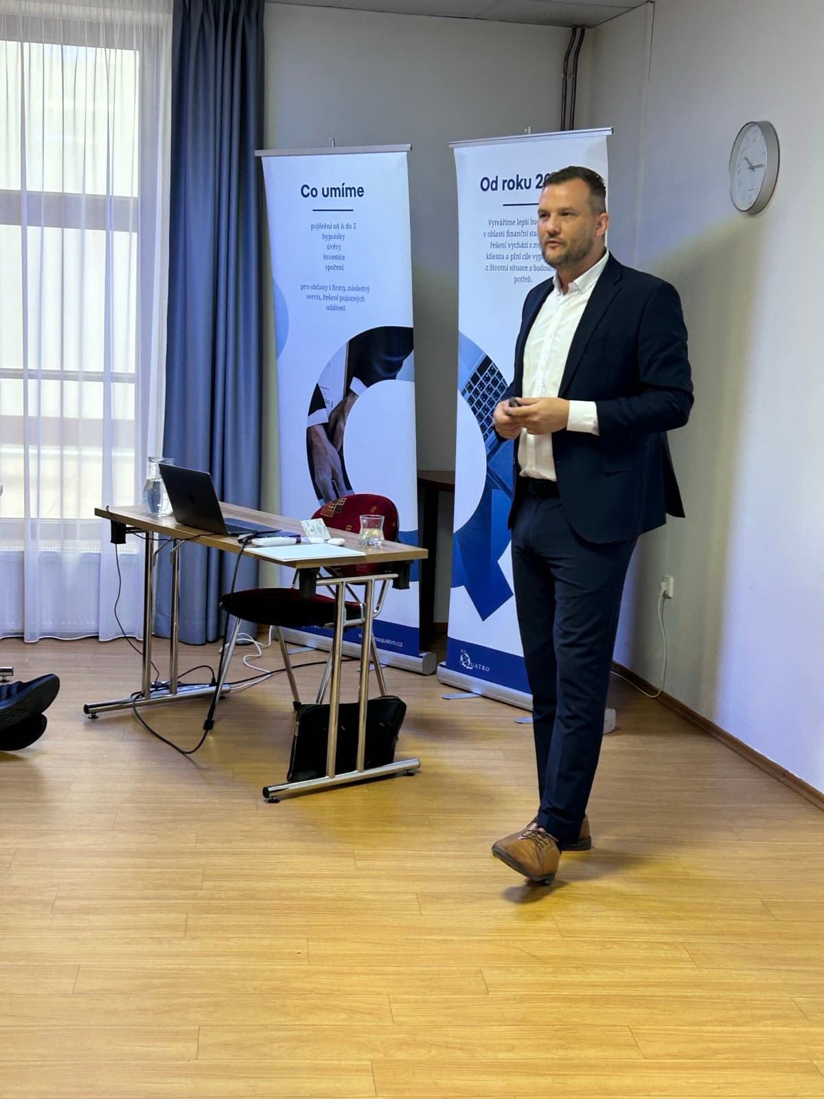 Martin Fober při školení prodejních dovedností